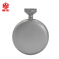 Pure Round Titanium Hip Flask