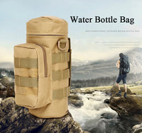 Outdoor Travel Hiking Water Bottle Bag Pouch for Camping, Climbing (Multifunction Water Bottle Holder Organizer)