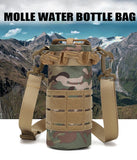 Outdoor Water Bottle Bag, Hunting Water Bottle Carrier Holder with Shoulder Strap