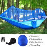 Double Hammock with Mosquito Netting + Tree Straps and Carabiners