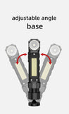 G19 LED+COB Flashlight Super Bright 5 Mode 90 Degree Twist