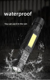 G19 LED+COB Flashlight Super Bright 5 Mode 90 Degree Twist