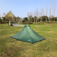 Trekkers Ultralight Waterproof Camping Tents Double Tiers Rod-less Tipi Tent Single One Person 4 Season All Weather for Hunting Hiking