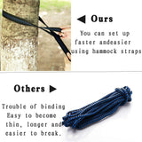 Double Hammock with Mosquito Netting + Tree Straps and Carabiners