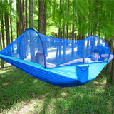 Double Hammock with Mosquito Netting + Tree Straps and Carabiners