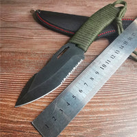 Wilderness Straight Fixed Blade Knife for Camping Hunting Survival