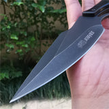 Fixed Blade Tactical Fighters Wood Handle Knife