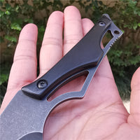 Fixed Blade Tactical Fighters Wood Handle Knife