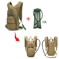 Tactical Full Hydration Outdoor Survival Pack With 3L Bladder