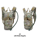 Tactical Full Hydration Outdoor Survival Pack With 3L Bladder