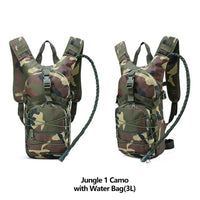 Tactical Full Hydration Outdoor Survival Pack With 3L Bladder