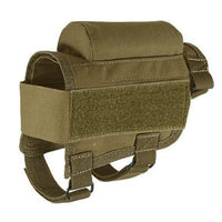 Tactical Buttstock Hunting Rifle Cheek Rest 7 Round Ammo Carrier