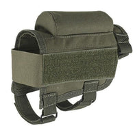 Tactical Buttstock Hunting Rifle Cheek Rest 7 Round Ammo Carrier
