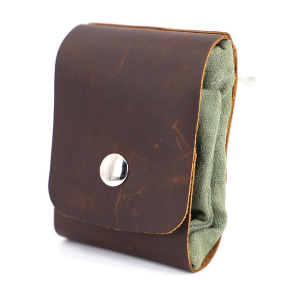 Leather and Canvas Collapsible Dump Pouch