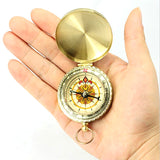 Lightweight Emergency Brass Compass For Outdoor Navigation