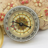 Lightweight Emergency Brass Compass For Outdoor Navigation