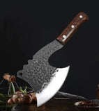 Manual Forged Slaughter Cleaver Field Survival Chopping Axe