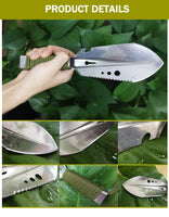 Stainless Steel Multi-use Survival Shovel With Sawtooth Hex Wrench