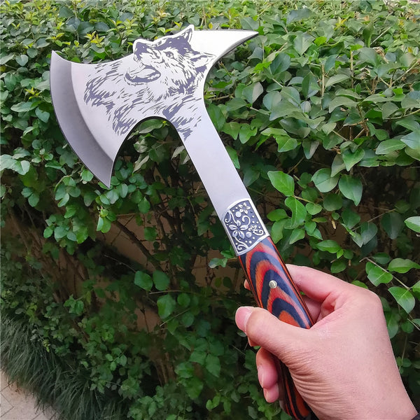 The Wolf - Stainless Steel Tactical Axe Tomahawk