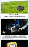 10000Mah Portable Camping Lamp IP65 Waterproof Flashlight Solar Camping Spotlight Emergency Rechargeable Magnetic Led Work Light